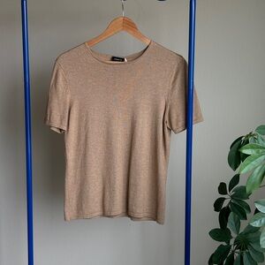 Akris Tan Short Sleeve Tee Classic Design